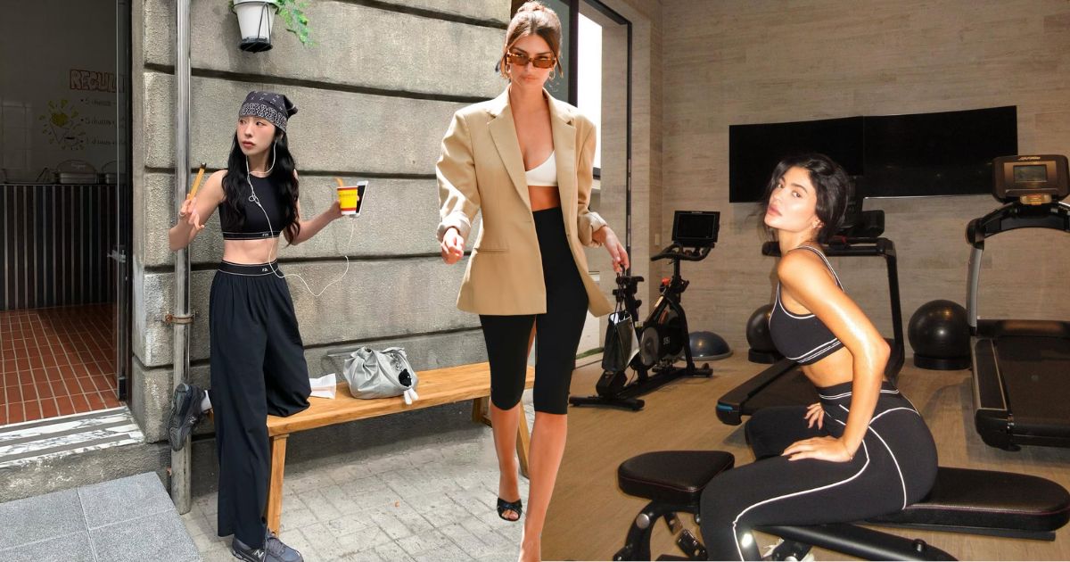 Từ phòng tập ra phố, sport bra trong những bản phối thời trang ấn tượng