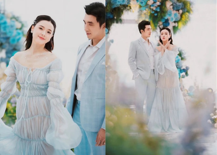 giới thượng lưu tổ chức kỷ niệm cưới, vợ chồng diễn viên Midu tổ chức kỷ niệm cưới trên biển