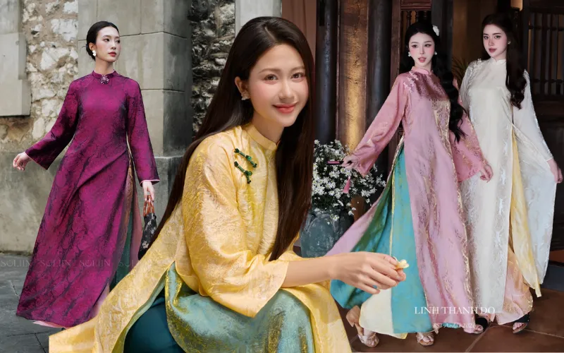 Áo dài tà kép – Sự giao thoa nét đẹp truyền thống