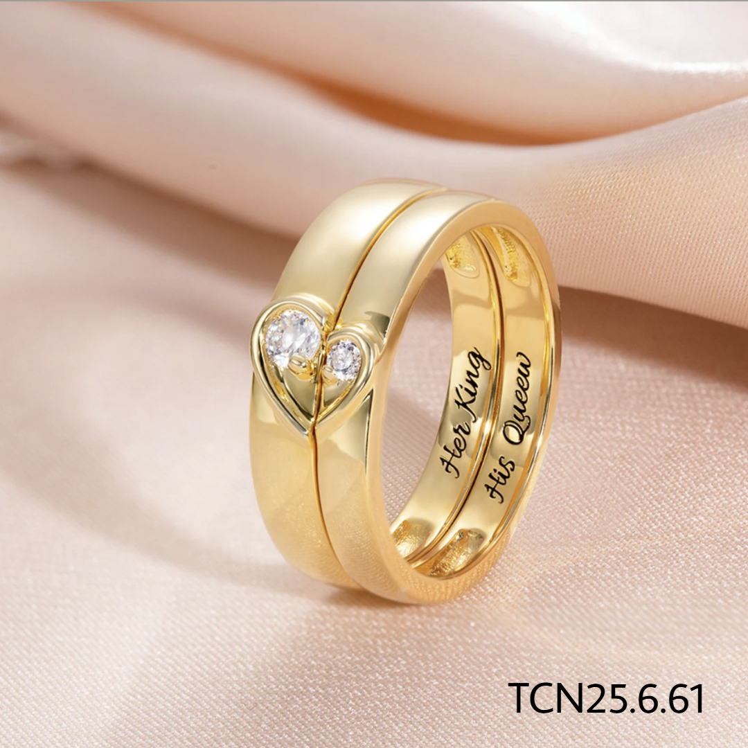 nhẫn cưới khắc tên cá nhân hóa đẹp - 1