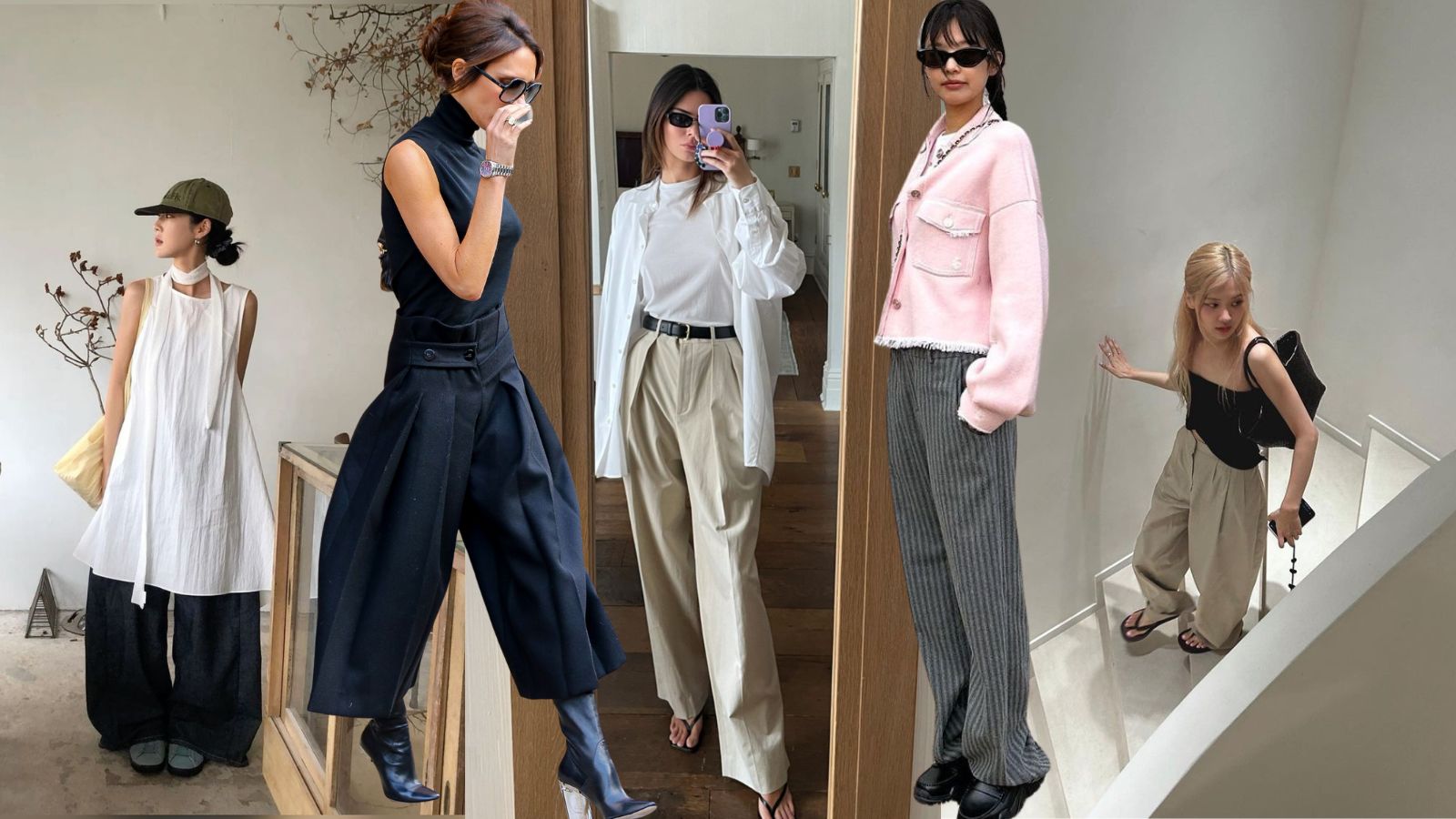 Quần ống rộng – Chìa khóa cho phong cách thanh lịch nơi công sở