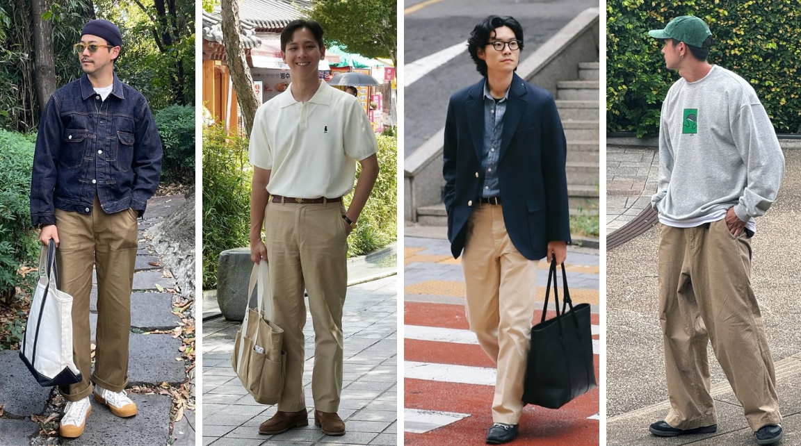 Biến tấu đa phong cách với quần kaki